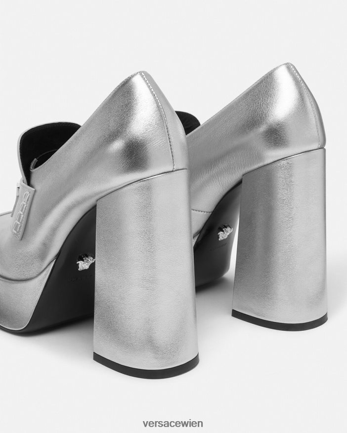 grau Medusa \95 Metallic-Plateaupumps Versace Frauen Schuh 8N4XJD483