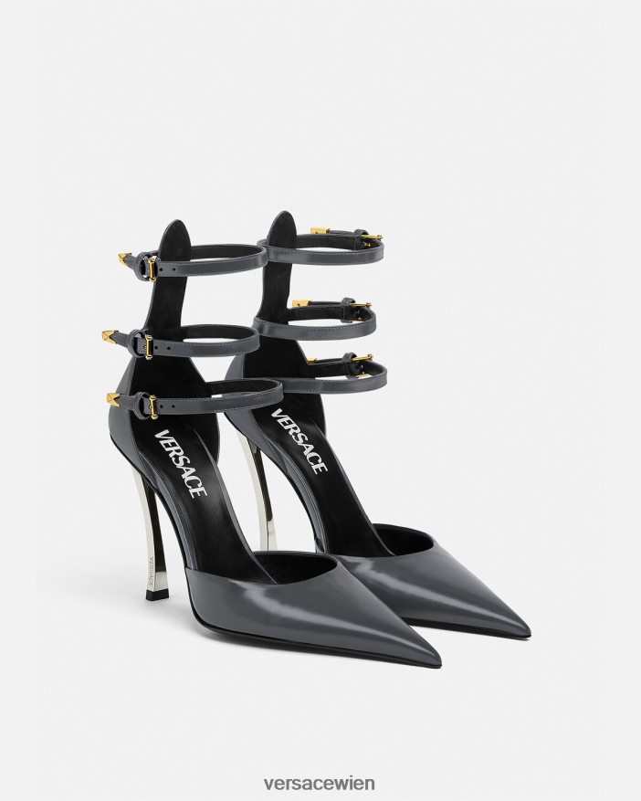 grau Punktgenaue Pumpen Versace Frauen Schuh 8N4XJD386