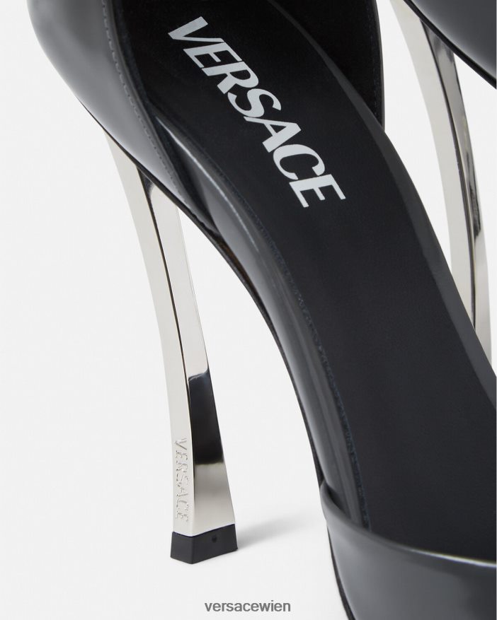 grau Punktgenaue Pumpen Versace Frauen Schuh 8N4XJD386