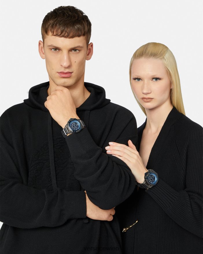 grau Symbol aktive Uhr Versace Frauen Zubehör 8N4XJD977
