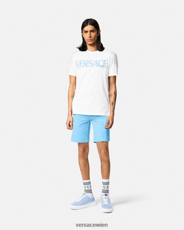 hellblau Medusa Biggie Bermudashorts Versace Männer Kleidung 8N4XJD1445