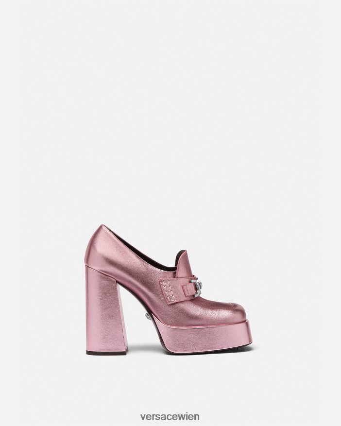 Rosa Medusa '95 Metallic-Plateaupumps Versace Frauen Schuh 8N4XJD484