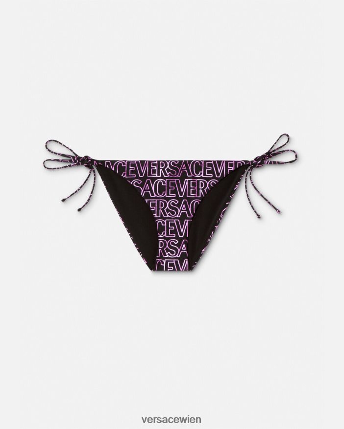 Fuchsia & Druck Allover-Bikiniunterteil Versace Frauen Unterwäsche und Strandbekleidung 8N4XJD1167