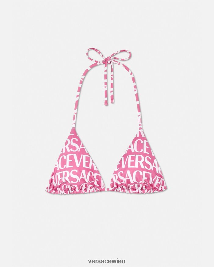 rosa & bedruckt Allover-Bikinioberteil Versace Frauen Unterwäsche und Strandbekleidung 8N4XJD1164