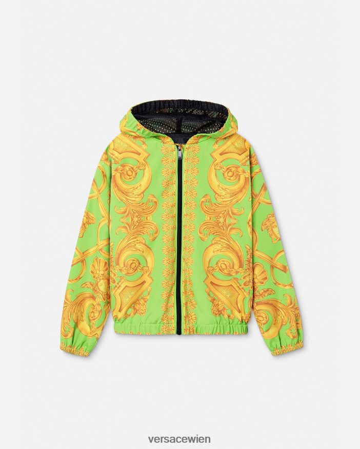 Gold & Grün Barocco 660 Windjacke Versace Kinder Kleidung 8N4XJD2109
