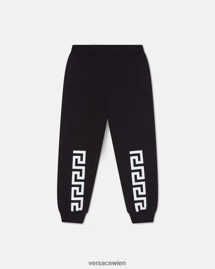 Schwarz Greca-Jogginghose Versace Kinder Kleidung 8N4XJD2099