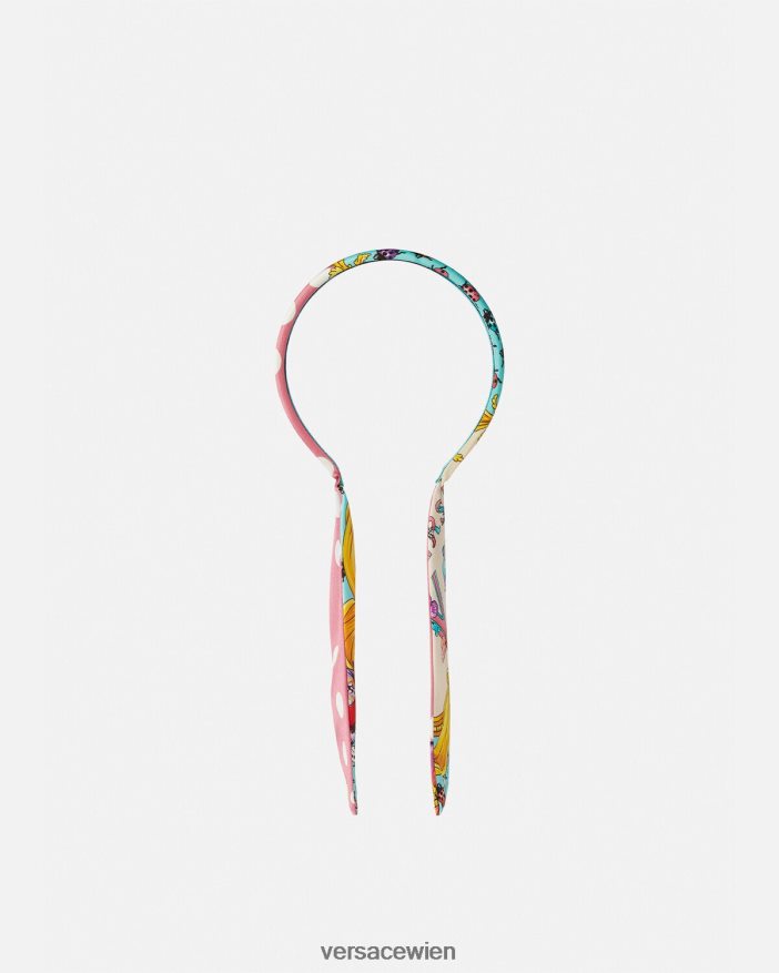 rosa & weiß Stirnband mit Schmetterlingen Versace Kinder Zubehör 8N4XJD2060