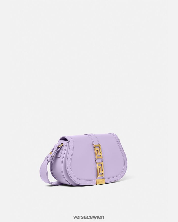 lila Greca-Göttin-Umhängetasche Versace Frauen Taschen 8N4XJD265