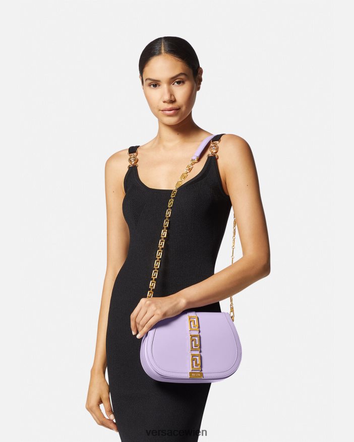 lila Greca-Göttin große Umhängetasche Versace Frauen Taschen 8N4XJD272