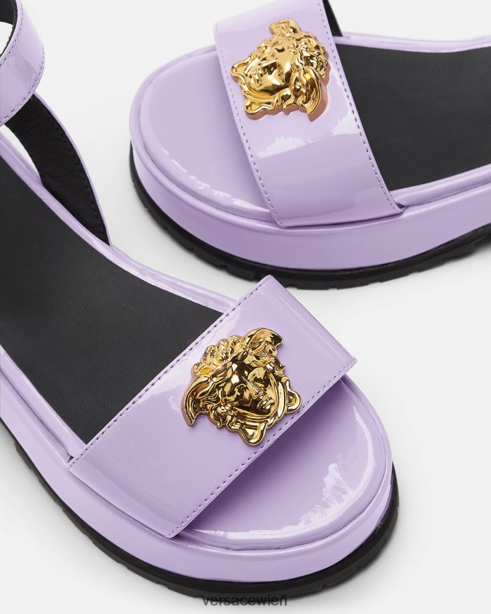lila La Medusa-Plateausandalen Versace Kinder Schuh 8N4XJD2043