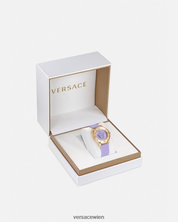 lila La Medusa-Uhr Versace Frauen Zubehör 8N4XJD985