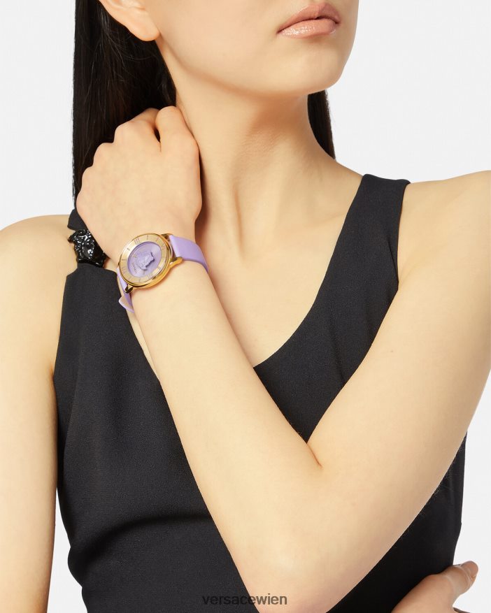 lila La Medusa-Uhr Versace Frauen Zubehör 8N4XJD985