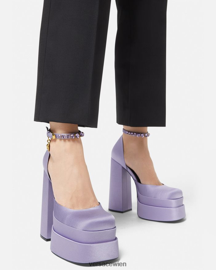 lila Medusa Aevitas Plateaupumps Versace Frauen Schuh 8N4XJD422