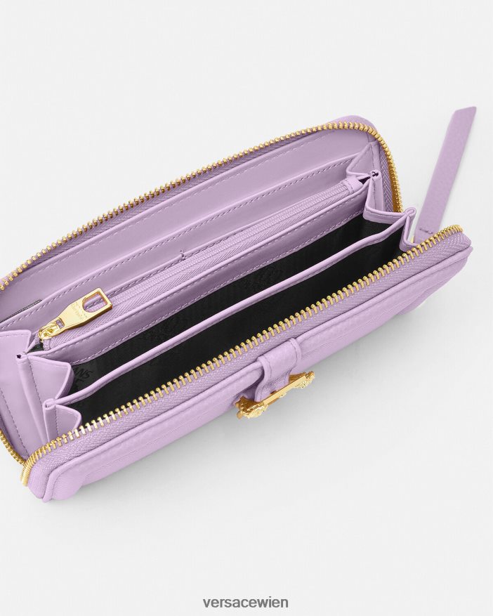 lila couture1 kontinentales Portemonnaie Versace Frauen Zubehör 8N4XJD2347