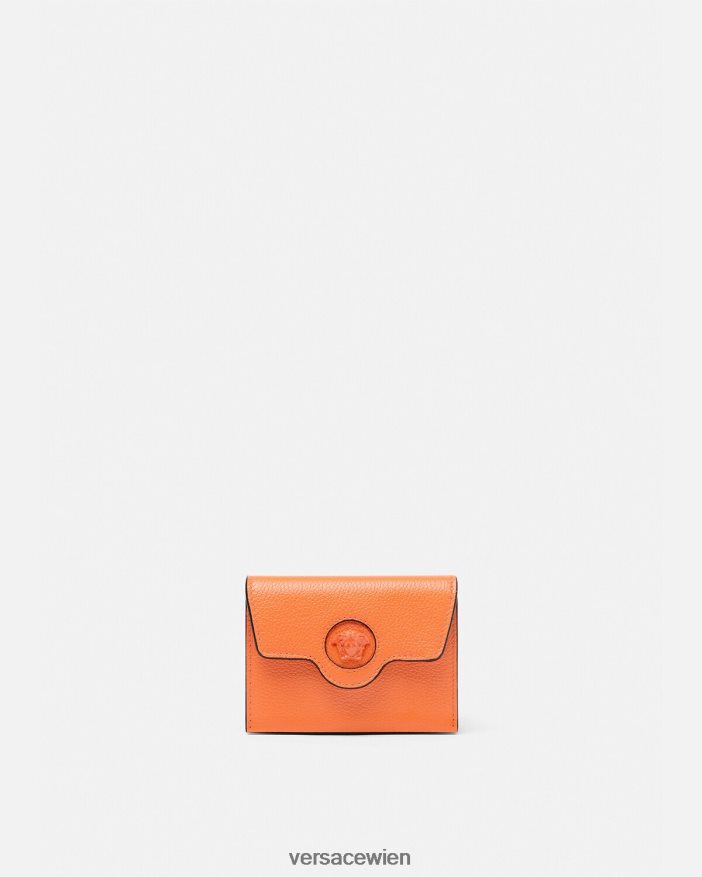 orange La Medusa-Kartenetui Versace Frauen Zubehör 8N4XJD581