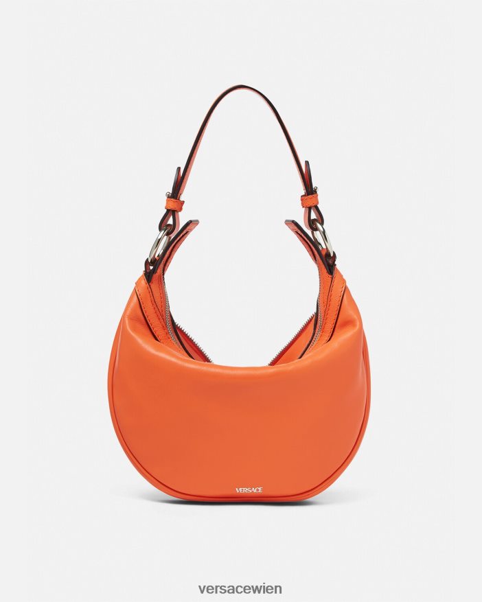 orange Wiederholen Sie die kleine Hobo-Tasche Versace Frauen Taschen 8N4XJD295