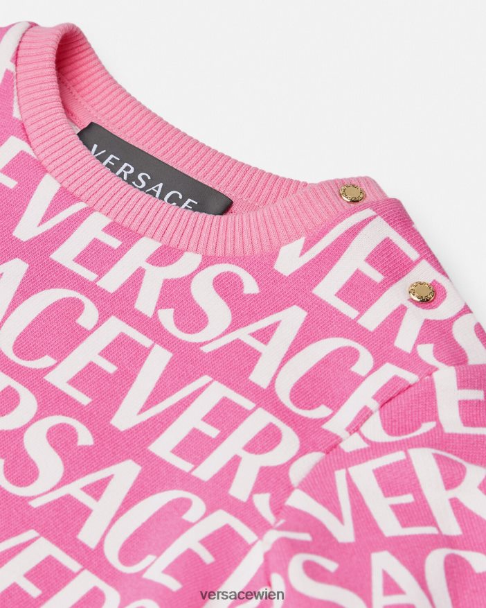 rosa  bedruckt Allover-Baby-Sweatshirt Versace Kinder Kleidung 8N4XJD1872