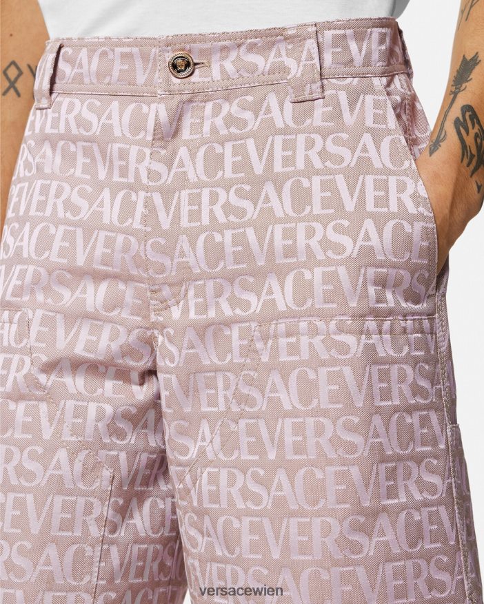 rosa  bedruckt Allover-Shorts Versace Männer Kleidung 8N4XJD1434