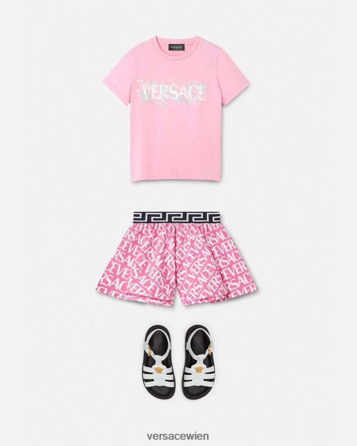 rosa  bedruckt Allover-Sweatshorts Versace Kinder Kleidung 8N4XJD1975