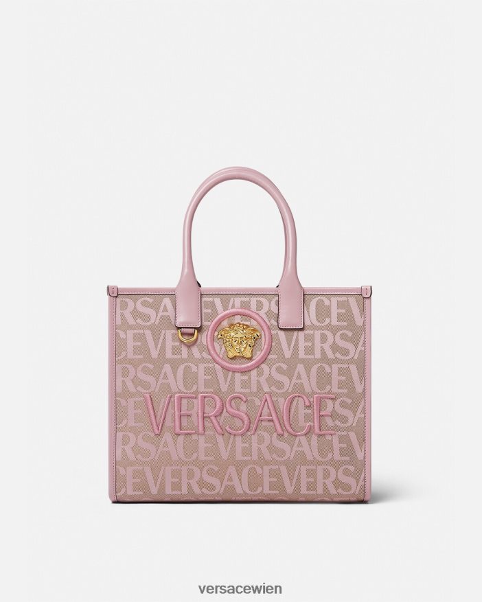 rosa  bedruckt Kleine Allover-Tragetasche Versace Frauen Taschen 8N4XJD317