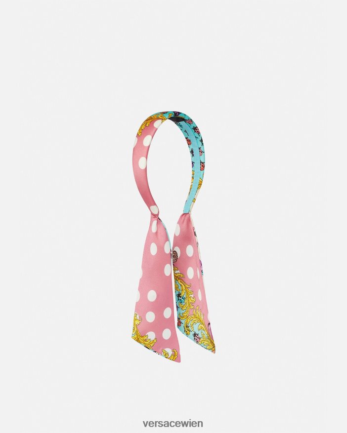 rosa  weiß Stirnband mit Schmetterlingen Versace Kinder Zubehör 8N4XJD2060