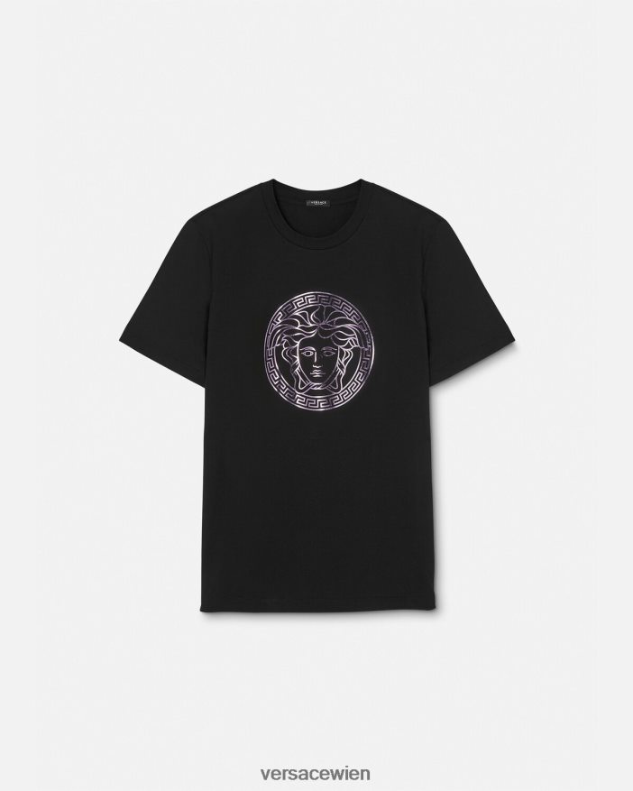 schwarz  rosa Medusa-T-Shirt Versace Frauen Kleidung 8N4XJD127
