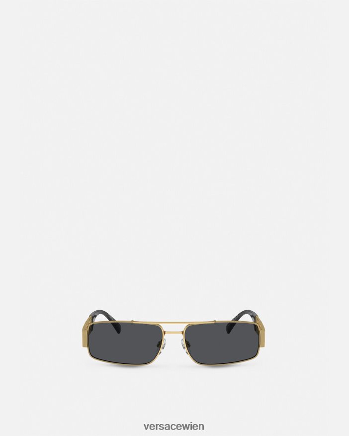 schwarzes Gold Greca-Sonnenbrille Versace Männer Zubehör 8N4XJD1676
