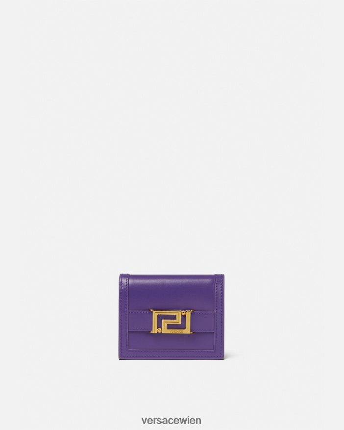 violett Bifold-Geldbörse mit Greca-Göttin-Motiv Versace Frauen Zubehör 8N4XJD578