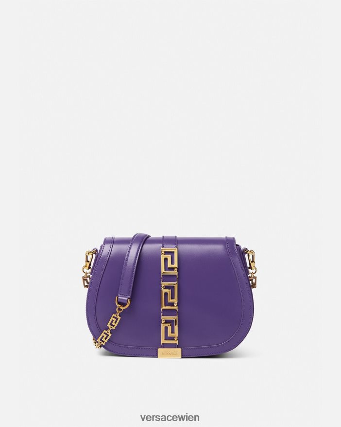 violett Greca-Göttin große Umhängetasche Versace Frauen Taschen 8N4XJD271