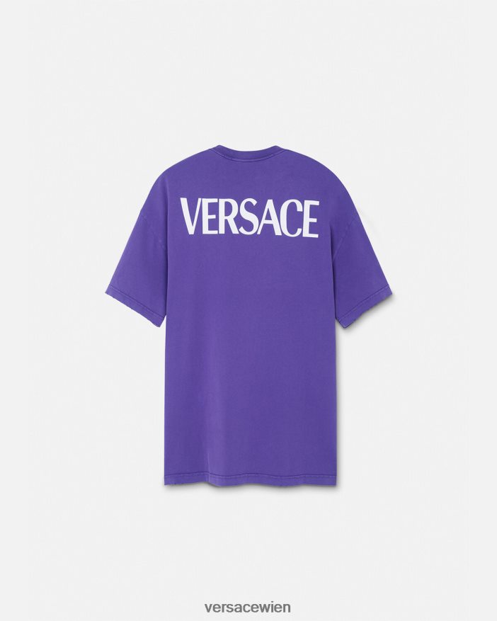 violett Göttin übergroßes T-Shirt Versace Frauen Kleidung 8N4XJD151