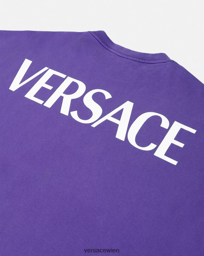violett Göttin übergroßes T-Shirt Versace Frauen Kleidung 8N4XJD151