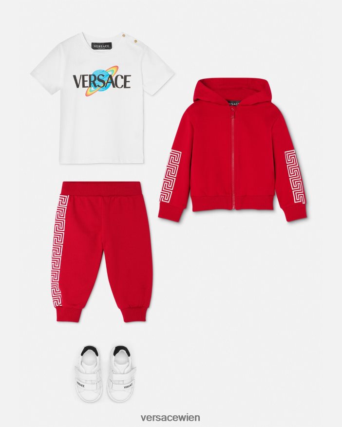 weiß  bedruckt Baby-T-Shirt mit Logo Versace Kinder Kleidung 8N4XJD1883