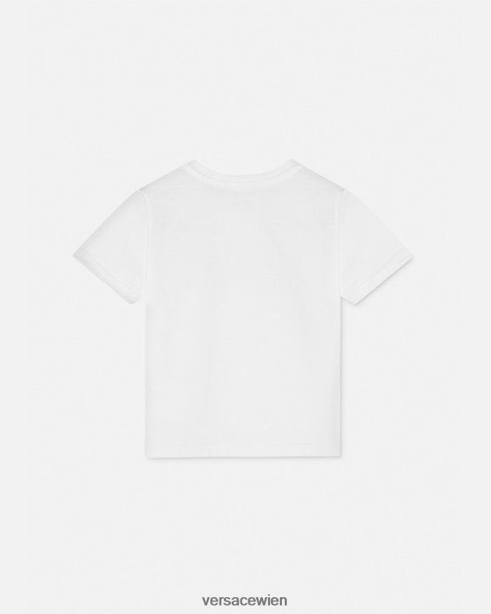 weiß  bedruckt Baby-T-Shirt mit Logo Versace Kinder Kleidung 8N4XJD1883