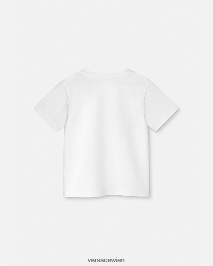 weiß  bedruckt Baby-T-Shirt mit Medusa-Logo Versace Kinder Kleidung 8N4XJD1914