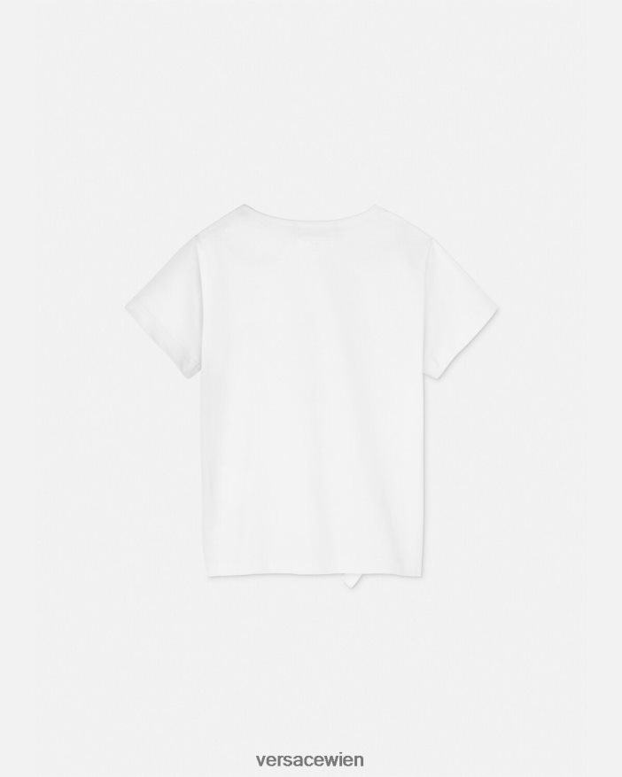 weiß  bedruckt Logo-T-Shirt Versace Kinder Kleidung 8N4XJD1931