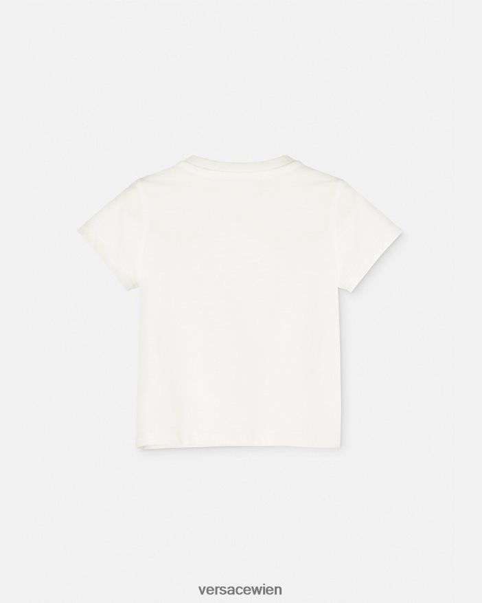 weiß  bedruckt Medusa-Baby-T-Shirt Versace Kinder Kleidung 8N4XJD1853