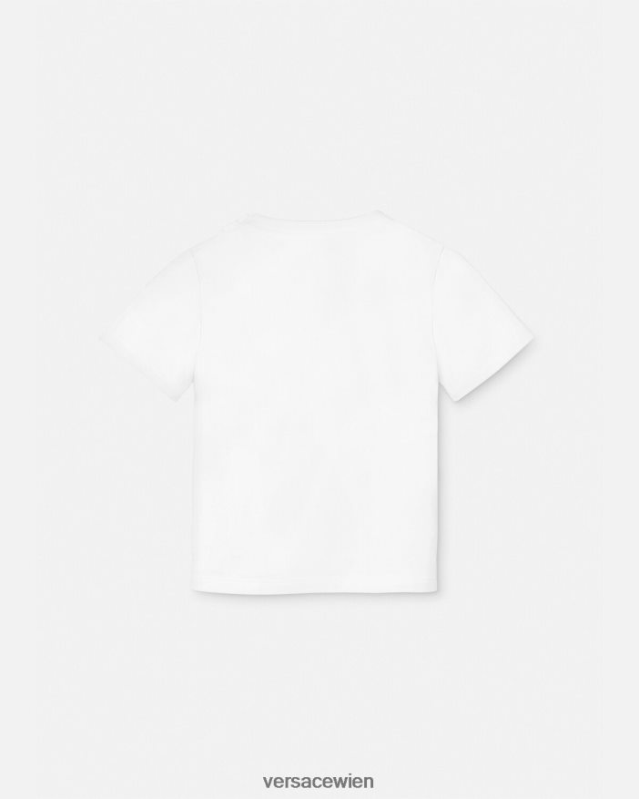 weiß  bedruckt Reisebecher-Baby-T-Shirt Versace Kinder Kleidung 8N4XJD1924